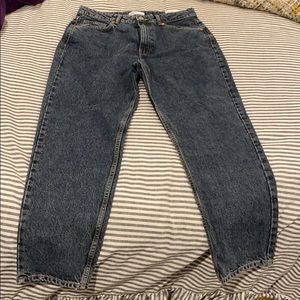 Zara high rise classic mom fit jeans